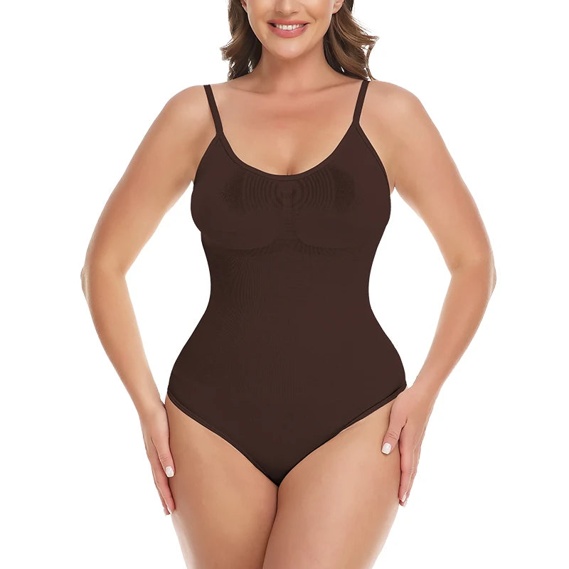 Shapewear Bodysuit Thong Women Full Body Shaper Tummy Control Slimming Waist Trainer Underwear Sexy Fajas Black Pink