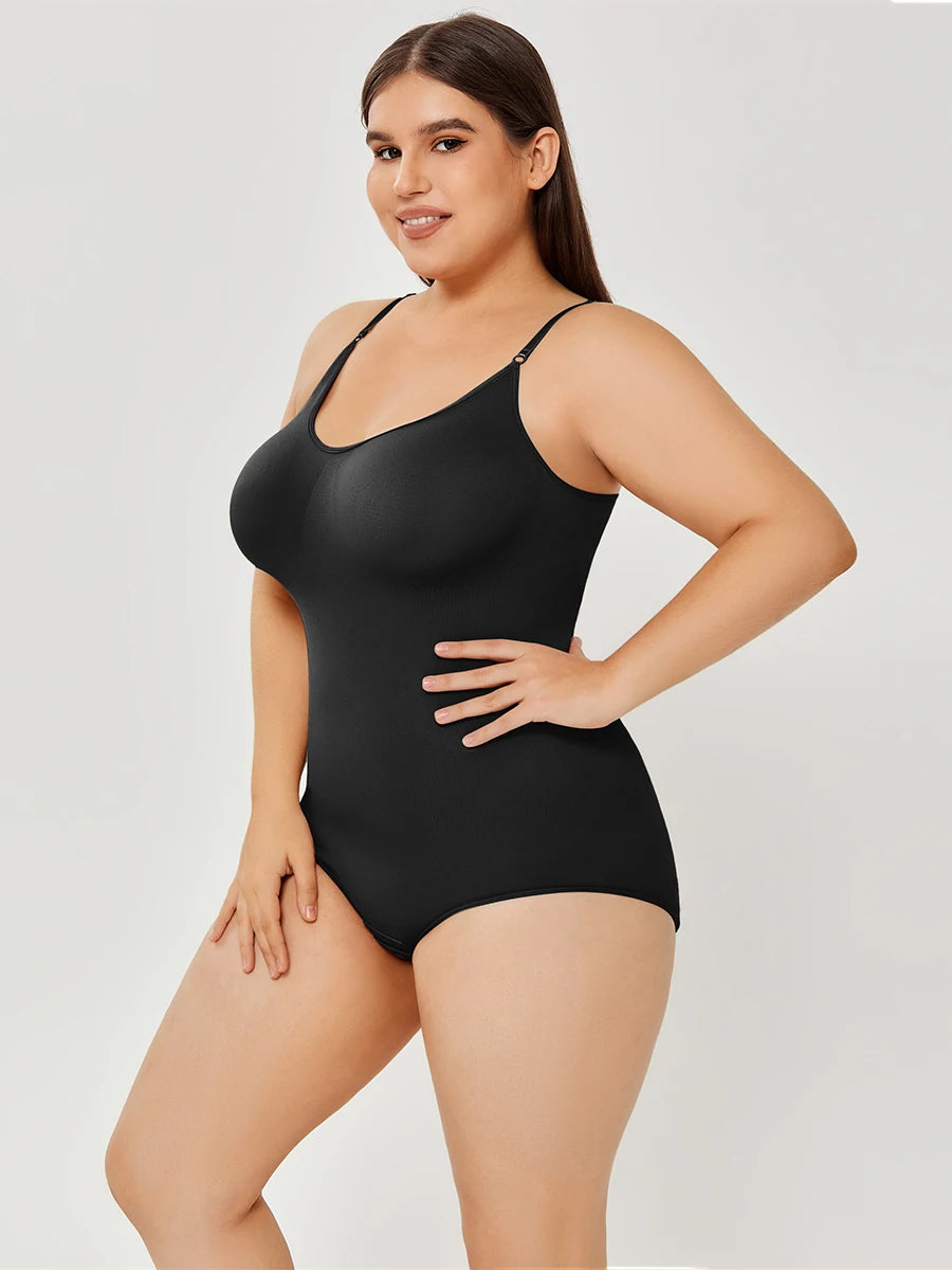 Plus Size Shapewear For Women Jumpsuit Tummy Control Full Bust Body Shaper Bodysuit Elastic Shape Seamless Smooth Rompers Oversized