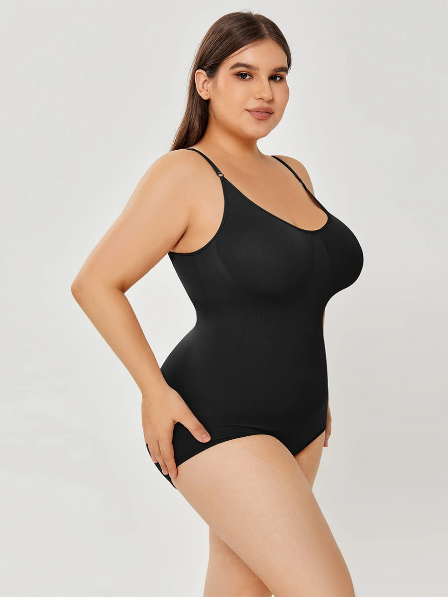 Plus Size Shapewear For Women Jumpsuit Tummy Control Full Bust Body Shaper Bodysuit Elastic Shape Seamless Smooth Rompers Oversized