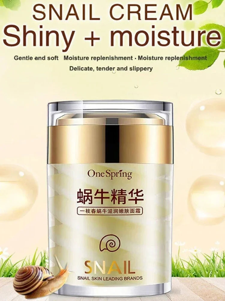 Snail Collagen Face Cream Anti Aging Whitening Moisture Facial Firming Serum Anti Wrinkles Eye Bags Korean Skin Care Product 60g