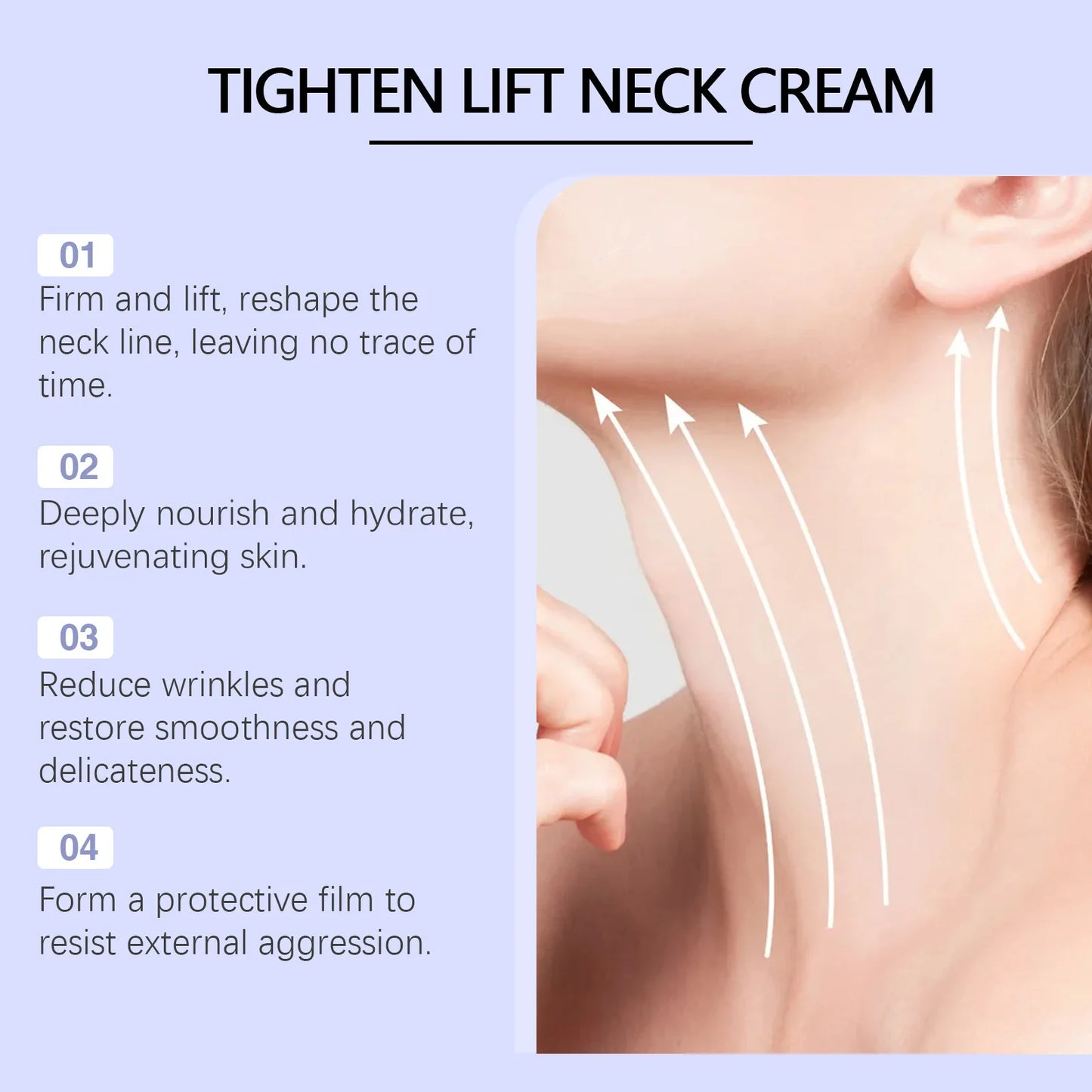 Neck Firming and Tightening Cream - Anti-Aging, Moisturizing, and Smoothing Treatment