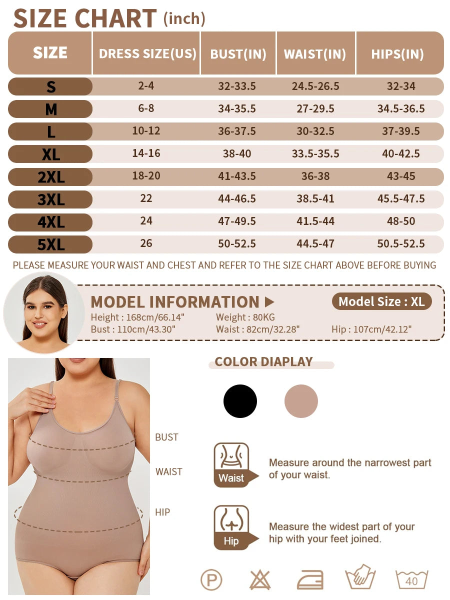 Plus Size Shapewear For Women Jumpsuit Tummy Control Full Bust Body Shaper Bodysuit Elastic Shape Seamless Smooth Rompers Oversized