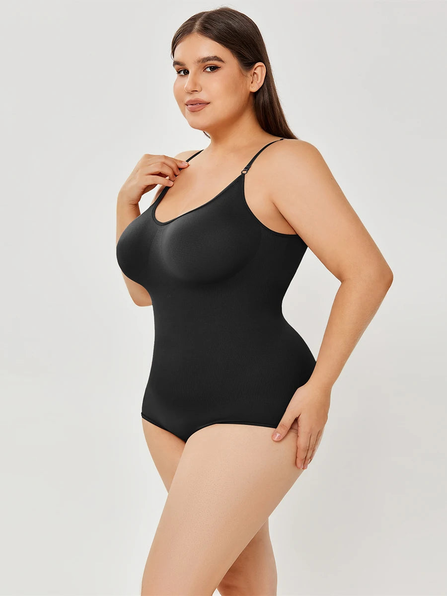 Plus Size Shapewear For Women Jumpsuit Tummy Control Full Bust Body Shaper Bodysuit Elastic Shape Seamless Smooth Rompers Oversized