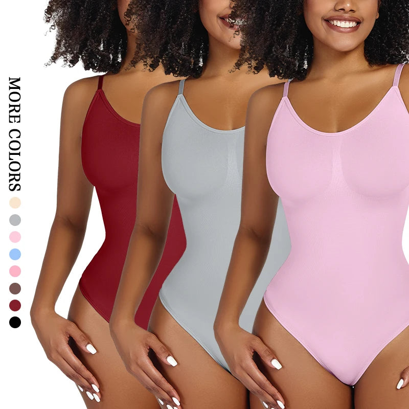 Smoothing Shapewear Bodysuit for Women Faja Full Body Shaper Thong Soft Body Shaping Sculpting Breast Slimming Underwear