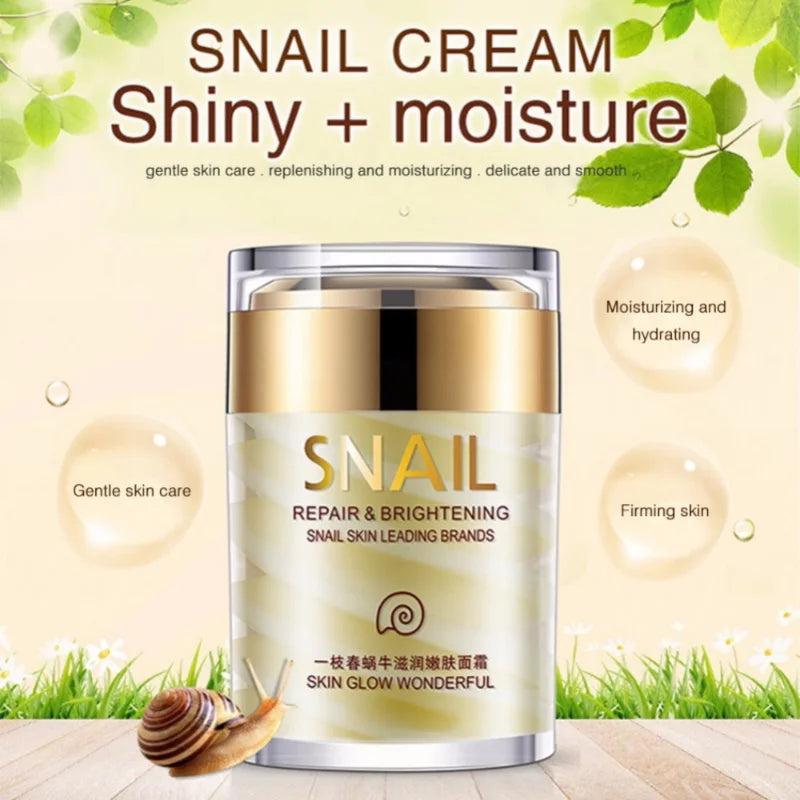 Snail Collagen Face Cream Anti Aging Whitening Moisture Facial Firming Serum Anti Wrinkles Eye Bags Korean Skin Care Product 60g